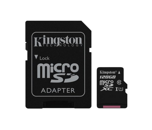 Karta kingston 128GB microSDXC Class 10 +adapter SD SDC10G2/128GB - 263205 - zdjęcie 3
